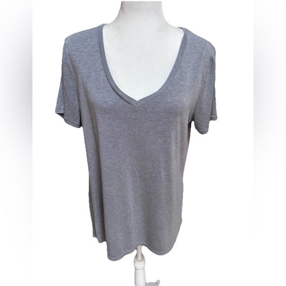 Member's Mark Tops - Members Mark Everyday Tee Grey High Lo Tunic Women’s Large